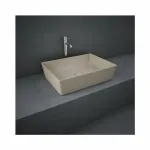 Casa si Gradina - Sanitare - Lavoar baie si accesorii - Lavoare si piedestale - Lavoar cappuccino rectangular Rak Feeling 50x36 cm - Infinity.ro