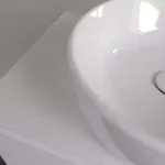 Casa si Gradina - Sanitare - Lavoar baie si accesorii - Lavoare si piedestale - Lavoar pe blat Villeroy&Boch Architectura rotund finisaj alb lucios 45 cm - Infinity.ro