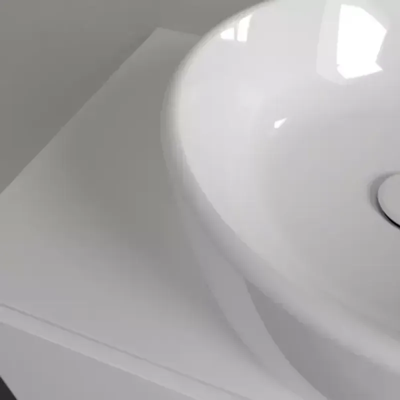 Casa si Gradina - Sanitare - Lavoar baie si accesorii - Lavoare si piedestale - Lavoar pe blat Villeroy&Boch Architectura rotund finisaj alb lucios 45 cm - Infinity.ro