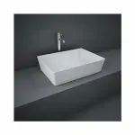 Casa si Gradina - Sanitare - Lavoar baie si accesorii - Lavoare si piedestale - Lavoar pe blat Rak Feeling rectangular 50 cm alb mat - Infinity.ro