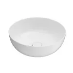 Casa si Gradina - Sanitare - Lavoar baie si accesorii - Lavoare si piedestale - Lavoar pe blat rotund din compozit Marmite Alessia 40 cm - Infinity.ro