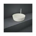 Casa si Gradina - Sanitare - Lavoar baie si accesorii - Lavoare si piedestale - Lavoar rotund bej mat Rak Feeling 42 cm - Infinity.ro