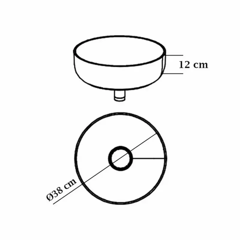 Casa si Gradina - Sanitare - Lavoar baie si accesorii - Lavoare si piedestale - Lavoar pe blat KolpaSan Alexis 38 cm alb - Infinity.ro