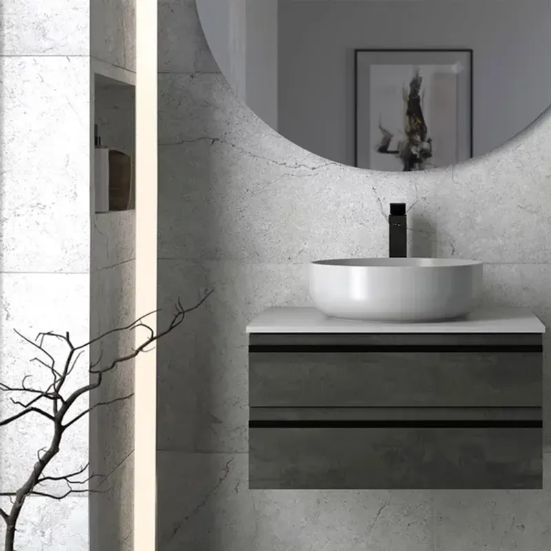 Casa si Gradina - Sanitare - Lavoar baie si accesorii - Lavoare si piedestale - Lavoar pe blat KolpaSan Alexis 38 cm alb - Infinity.ro