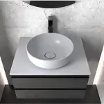 Casa si Gradina - Sanitare - Lavoar baie si accesorii - Lavoare si piedestale - Lavoar pe blat KolpaSan Alexis 38 cm alb - Infinity.ro