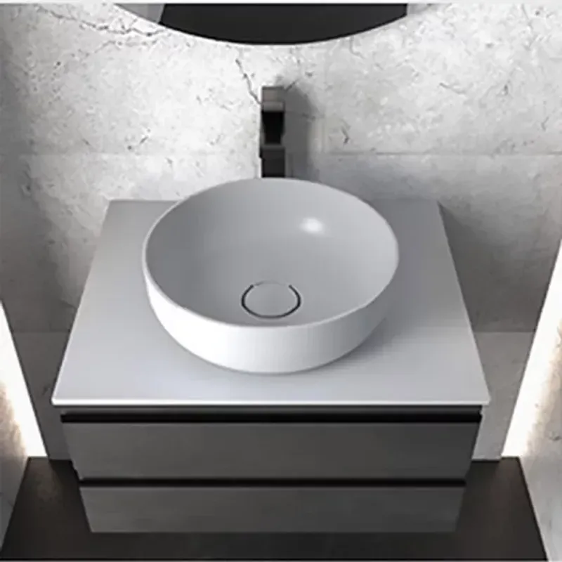 Casa si Gradina - Sanitare - Lavoar baie si accesorii - Lavoare si piedestale - Lavoar pe blat KolpaSan Alexis 38 cm alb - Infinity.ro