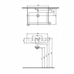 Casa si Gradina - Sanitare - Lavoar baie si accesorii - Lavoare si piedestale - Lavoar pe mobilier Kolo Twins 60x46 cm - Infinity.ro
