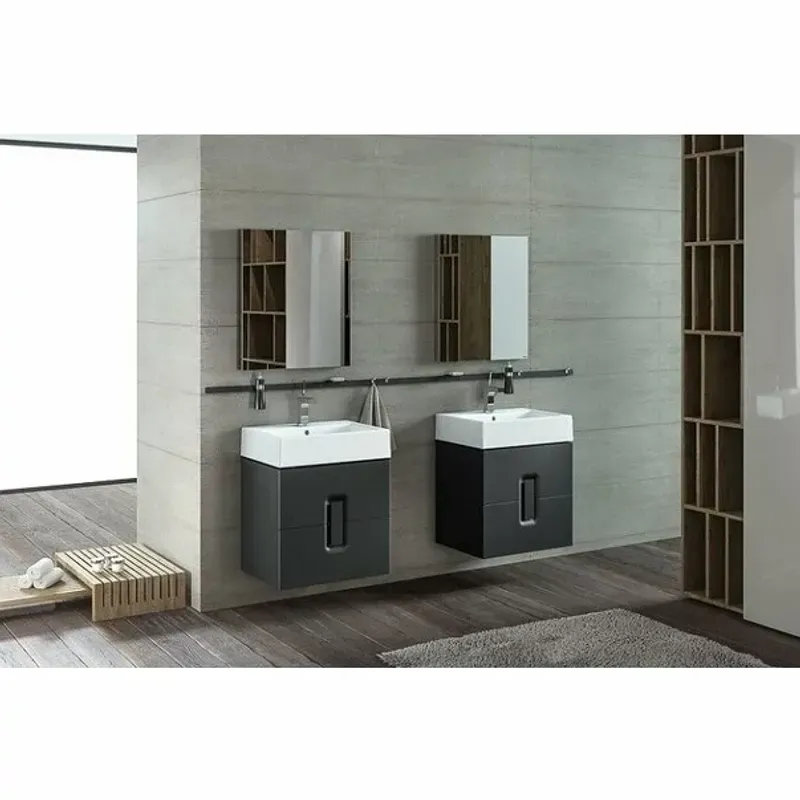Casa si Gradina - Sanitare - Lavoar baie si accesorii - Lavoare si piedestale - Lavoar pe mobilier Kolo Twins 60x46 cm - Infinity.ro