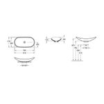 Casa si Gradina - Sanitare - Lavoar baie si accesorii - Lavoare si piedestale - Lavoar pe blat Villeroy & Boch, My Nature, CeramicPlus, 81 cm, alb - Infinity.ro