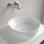 Casa si Gradina - Sanitare - Lavoar baie si accesorii - Lavoare si piedestale - Lavoar asimetric pe blat, Villeroy & Boch, Antao 40, oval, alb - Infinity.ro
