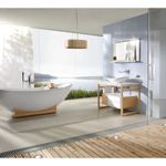 Casa si Gradina - Sanitare - Lavoar baie si accesorii - Lavoare si piedestale - Lavoar pe blat Villeroy & Boch, My Nature, CeramicPlus, 81 cm, alb - Infinity.ro