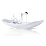 Casa si Gradina - Sanitare - Lavoar baie si accesorii - Lavoare si piedestale - Lavoar pe blat Villeroy & Boch, My Nature, CeramicPlus, 81 cm, alb - Infinity.ro