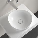 Casa si Gradina - Sanitare - Lavoar baie si accesorii - Lavoare si piedestale - Lavoar asimetric pe blat, Villeroy & Boch, Antao 40, oval, alb - Infinity.ro