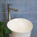 Casa si Gradina - Sanitare - Lavoar baie si accesorii - Lavoare si piedestale - Lavoar stativ, Fluminia, Novicia, rotund, alb - Infinity.ro