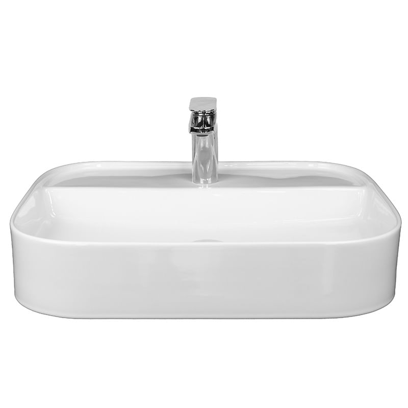 Casa si Gradina - Sanitare - Lavoar baie si accesorii - Lavoare si piedestale - Lavoar pe blat Fluminia, Juno, 55 cm, dreptunghiular, 55 x 45 cm, alb - Infinity.ro