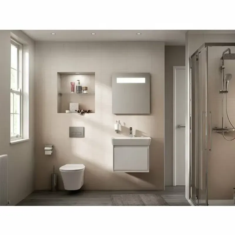 Casa si Gradina - Sanitare - Lavoar baie si accesorii - Lavoare si piedestale - Lavoar suspendat Ideal Standard Connect Air Cube 60x46 cm - Infinity.ro
