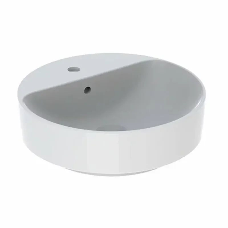 Casa si Gradina - Sanitare - Lavoar baie si accesorii - Lavoare si piedestale - Lavoar pe blat Geberit Variform rotund cu preaplin 45 cm - Infinity.ro