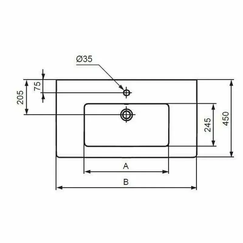 Casa si Gradina - Sanitare - Lavoar baie si accesorii - Lavoare si piedestale - Lavoar pe mobilier Ideal Standard Tempo 61 cm - Infinity.ro