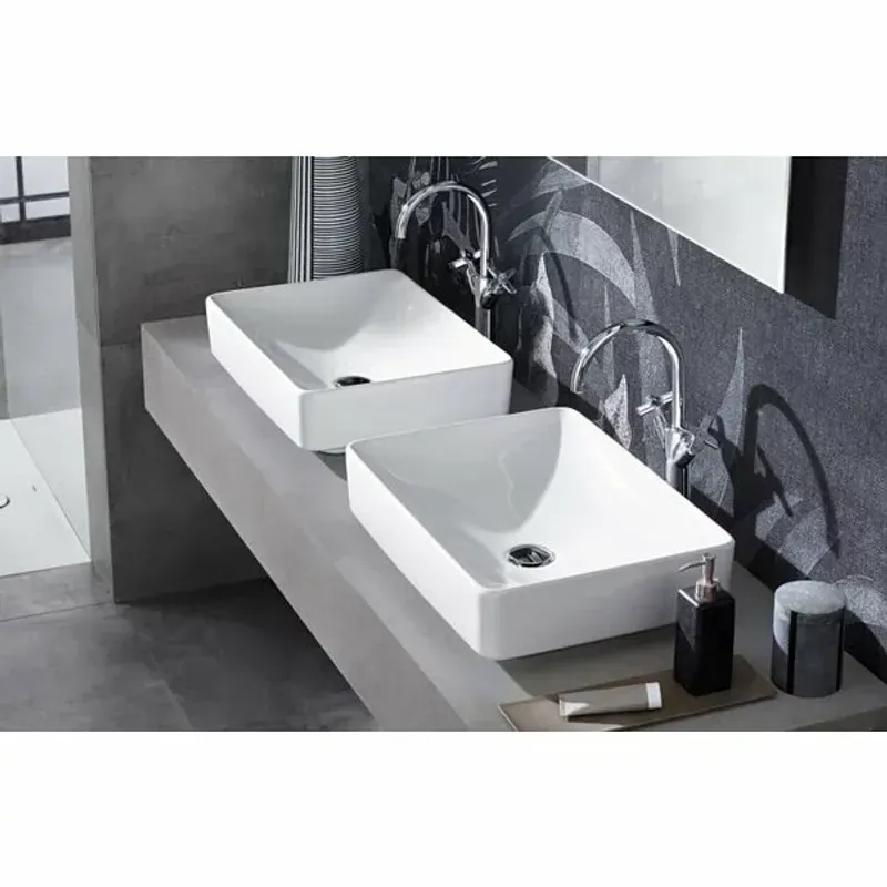 Casa si Gradina - Sanitare - Lavoar baie si accesorii - Lavoare si piedestale - Lavoar incastrat Geberit Variform dreptunghiular cu preaplin 55x40 cm - Infinity.ro