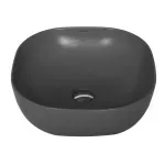 Casa si Gradina - Sanitare - Lavoar baie si accesorii - Lavoare si piedestale - Lavoar pe blat gri mat Fluminia Calio-Mg 42 cm - Infinity.ro