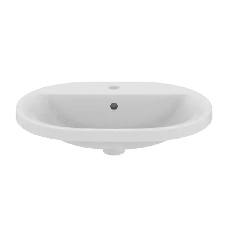 Casa si Gradina - Sanitare - Lavoar baie si accesorii - Lavoare si piedestale - Lavoar incastrat Ideal Standard Connect 62 cm alb lucios - Infinity.ro