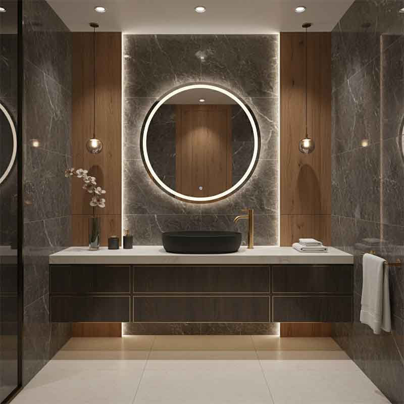 Casa si Gradina - Sanitare - Lavoar baie si accesorii - Lavoare si piedestale - Lavoar pe blat Spectrum, Basta Black, oval, negru mat - Infinity.ro