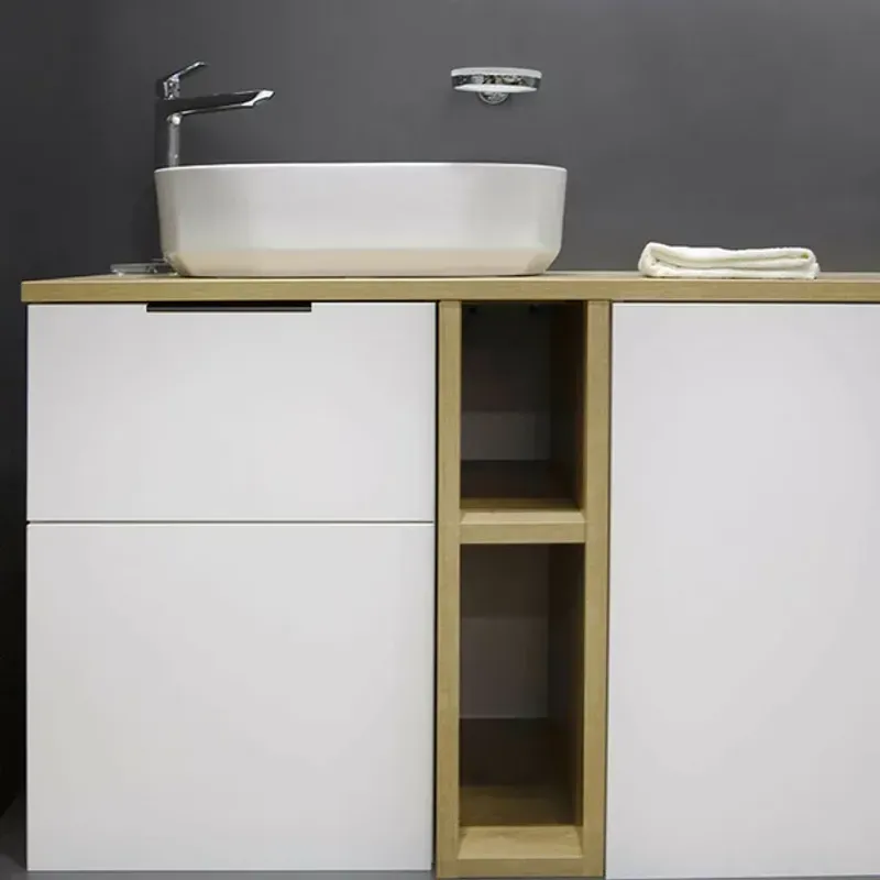 Casa si Gradina - Sanitare - Lavoar baie si accesorii - Lavoare si piedestale - Lavoar pe blat alb Fluminia Ariel 55 cm - Infinity.ro