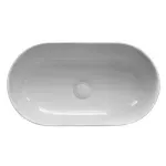 Casa si Gradina - Sanitare - Lavoar baie si accesorii - Lavoare si piedestale - Lavoar pe blat alb Fluminia Ariel 55 cm - Infinity.ro