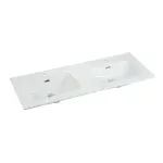 Casa si Gradina - Sanitare - Lavoar baie si accesorii - Lavoare si piedestale - Lavoar incastrat alb Fluminia Siena-120 121 cm - Infinity.ro