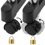 Casa si Gradina - Mobilier - Organizare si depozitare - Cuiere - Suport pentru haine pe roti, sina dubla, reglabil pe inaltime si latime, din aluminiu cromat, 155x45x150cm, argintiu - Infinity.ro