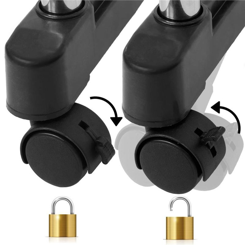 Casa si Gradina - Mobilier - Organizare si depozitare - Cuiere - Suport pentru haine pe roti, sina dubla, reglabil pe inaltime si latime, din aluminiu cromat, 155x45x150cm, argintiu - Infinity.ro