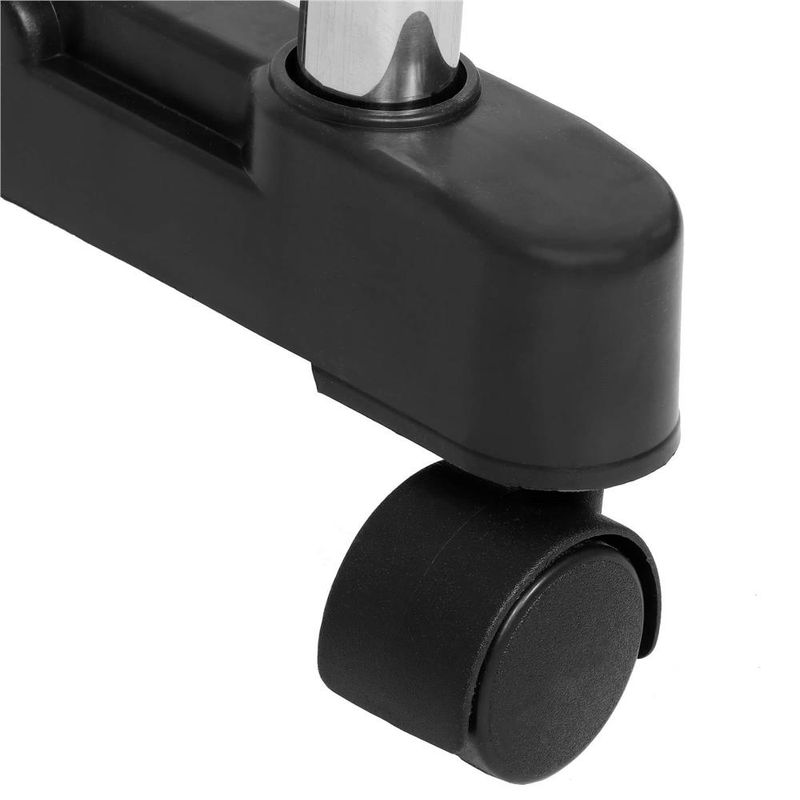 Casa si Gradina - Mobilier - Organizare si depozitare - Cuiere - Suport pentru haine pe roti, sina dubla, reglabil pe inaltime si latime, din aluminiu cromat, 155x45x150cm, argintiu - Infinity.ro