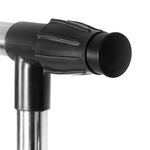 Casa si Gradina - Mobilier - Organizare si depozitare - Cuiere - Suport pentru haine pe roti, sina dubla, reglabil pe inaltime si latime, din aluminiu cromat, 155x45x150cm, argintiu - Infinity.ro