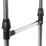 Casa si Gradina - Mobilier - Organizare si depozitare - Cuiere - Suport pentru haine pe roti, sina dubla, reglabil pe inaltime si latime, din aluminiu cromat, 155x45x150cm, argintiu - Infinity.ro