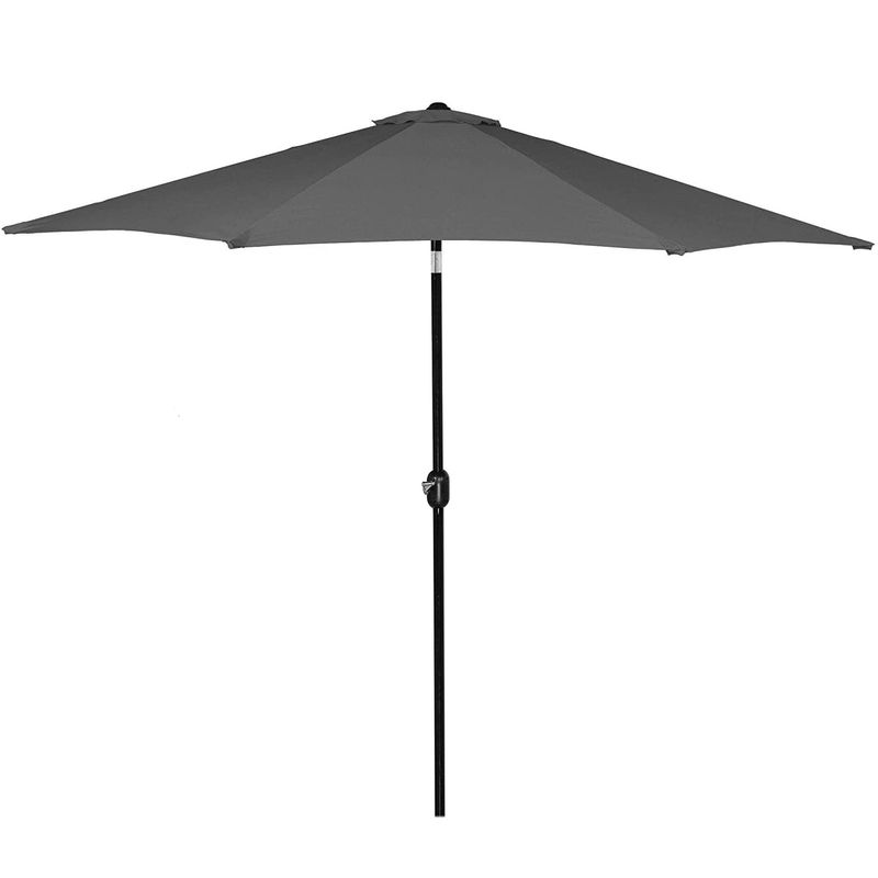 Casa si Gradina - Gradina si terasa - Umbrele si pavilioane - Umbrele - Umbrela terasa gradina, cu manivela si inclinare, GU200, diametru 300cm, gri antracit - Infinity.ro