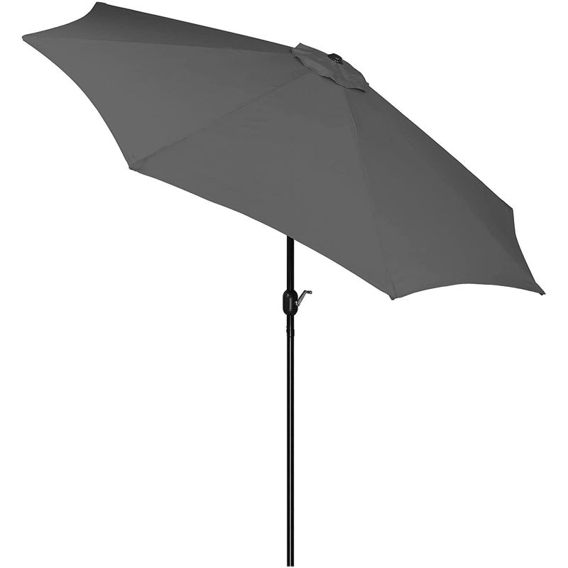 Casa si Gradina - Gradina si terasa - Umbrele si pavilioane - Umbrele - Umbrela terasa gradina, cu manivela si inclinare, GU200, diametru 300cm, gri antracit - Infinity.ro