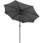 Casa si Gradina - Gradina si terasa - Umbrele si pavilioane - Umbrele - Umbrela terasa gradina, cu manivela si inclinare, GU200, diametru 300cm, gri antracit - Infinity.ro
