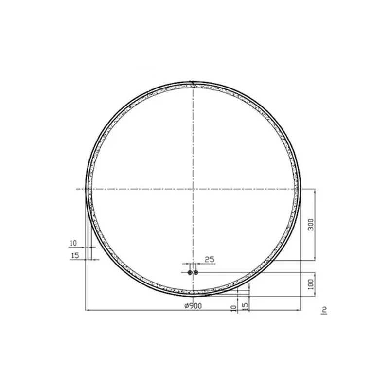 Casa si Gradina - Mobilier - Mobilier baie - Oglinzi baie - Oglinda cu iluminare si dezaburire Fluminia Black-Boy-90 90 cm - Infinity.ro