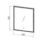 Casa si Gradina - Mobilier - Mobilier baie - Oglinzi baie - Oglinda dreptunghiulara, Kolpasan, Drava, cu iluminare LED, 60 x 70 cm - Infinity.ro