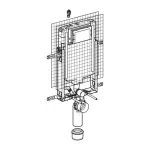 Casa si Gradina - Sanitare - Obiecte sanitare - Accesorii vase de toaleta - Rezervor incastrat Geberit Sigma cu cadru Kombifix pentru wc suspendat 109 cm - Infinity.ro