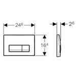 Casa si Gradina - Sanitare - Obiecte sanitare - Accesorii vase de toaleta - Set rezervor incastrat Geberit, Duofix, cu set fixare si clapeta crom lucios, Delta 51, pentru vas WC suspendat - Infinity.ro