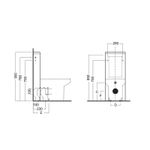 Casa si Gradina - Sanitare - Obiecte sanitare - Accesorii vase de toaleta - Rezervor vas WC Hatria, MONOLITH, alimentare laterala, pentru vase WC rectificate - Infinity.ro