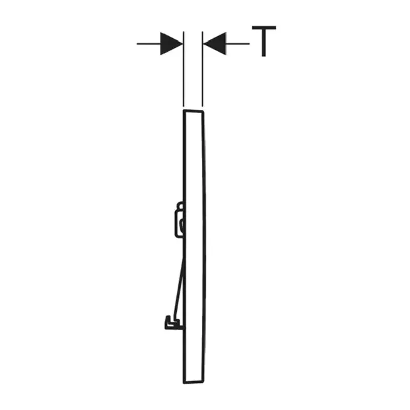 Casa si Gradina - Sanitare - Obiecte sanitare - Accesorii vase de toaleta - Clapeta de actionare Geberit Sigma01 negru finisaj lucios - Infinity.ro