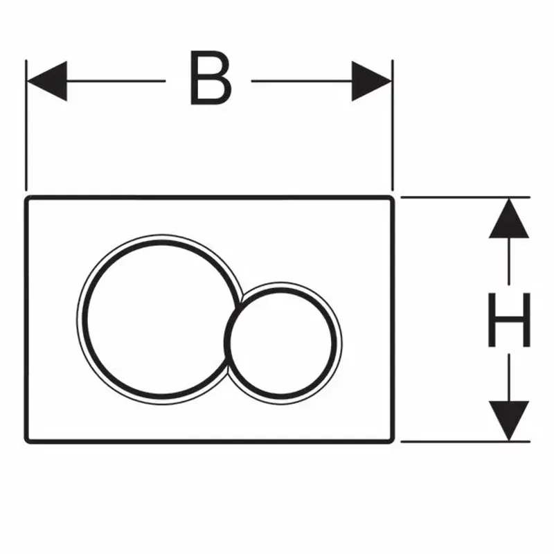 Casa si Gradina - Sanitare - Obiecte sanitare - Accesorii vase de toaleta - Clapeta de actionare Geberit Sigma01 crom mat - Infinity.ro