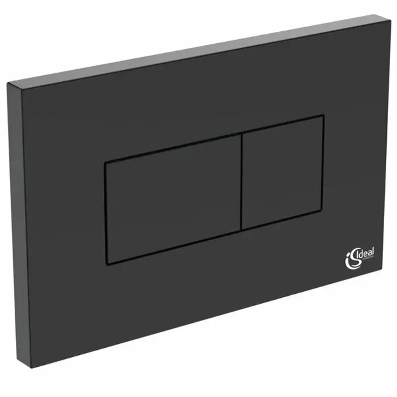 Casa si Gradina - Sanitare - Obiecte sanitare - Accesorii vase de toaleta - Clapeta de actionare dubla comanda Ideal Standard Solea P2 negru mat actionare pneumatica - Infinity.ro