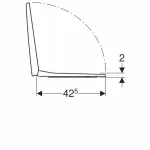 Casa si Gradina - Sanitare - Obiecte sanitare - Accesorii vase de toaleta - Capac wc softclose Geberit Selnova Square fixare de sus cu balamale Quick Release - Infinity.ro