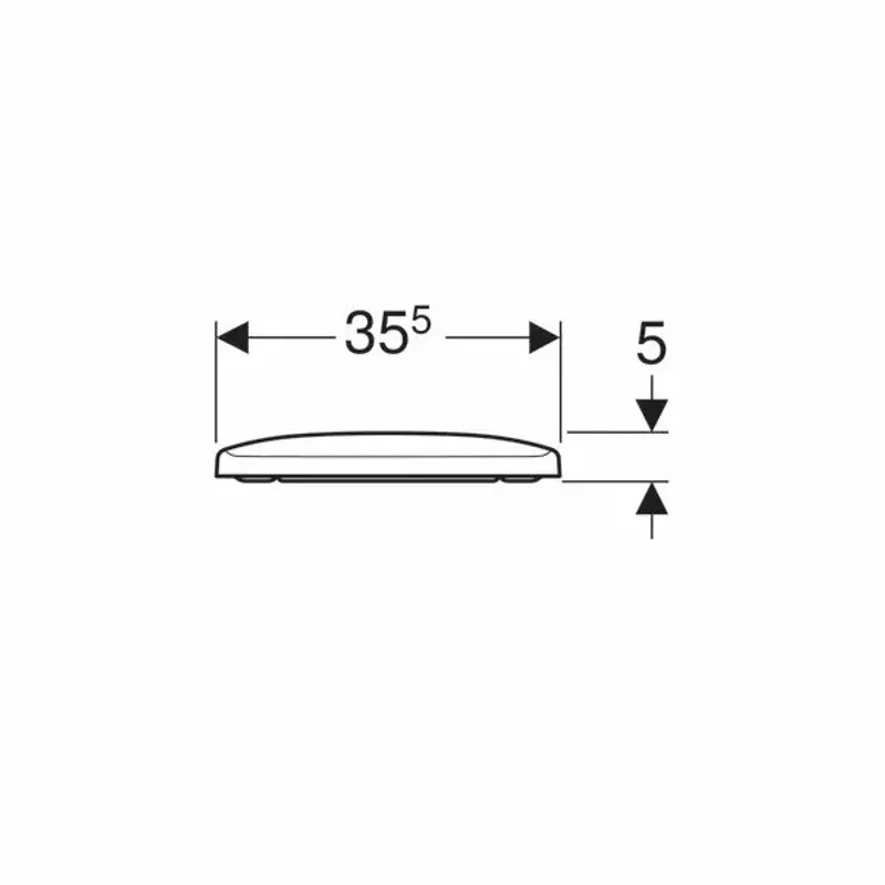 Casa si Gradina - Sanitare - Obiecte sanitare - Accesorii vase de toaleta - Capac wc softclose Geberit Selnova Square fixare de sus cu balamale Quick Release - Infinity.ro