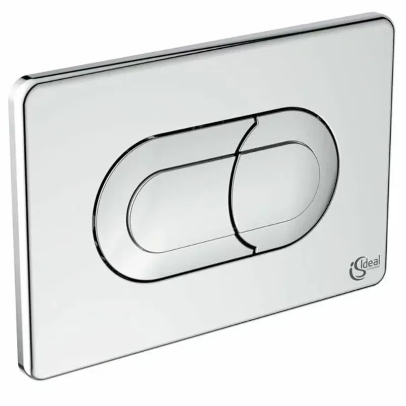 Casa si Gradina - Sanitare - Obiecte sanitare - Accesorii vase de toaleta - Clapeta de actionare dubla comanda Ideal Standard Solea P1 crom lucios actionare pneumatica - Infinity.ro