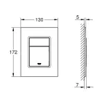 Casa si Gradina - Sanitare - Obiecte sanitare - Accesorii vase de toaleta - Clapeta de actionare Grohe Skate Cosmopolitan S crom lucios - Infinity.ro