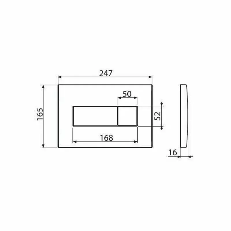 Casa si Gradina - Sanitare - Obiecte sanitare - Accesorii vase de toaleta - Clapeta de actionare Alca Basic M378 - Infinity.ro